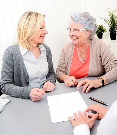 Attorney Talking to Client — Virginia Beach, VA — Karen L Fortier P.C Attorney Talking to Client — Virginia Beach, VA — Karen L Fortier P.C