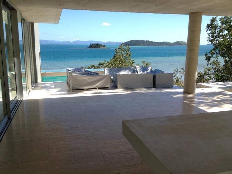 Outdoor Living Room With Clean Floor — Total Sealing Works Whitsundays in Cannonvale, QLD