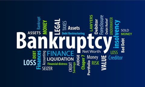 bankruptcy typography