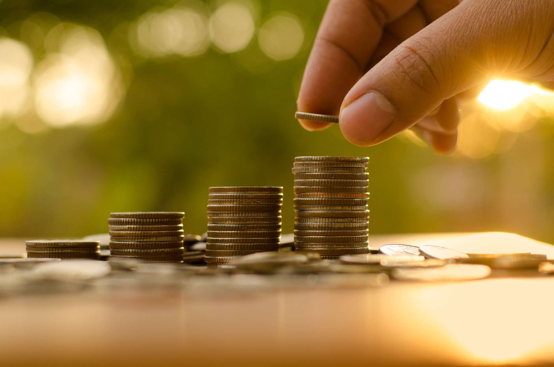 stack of coins