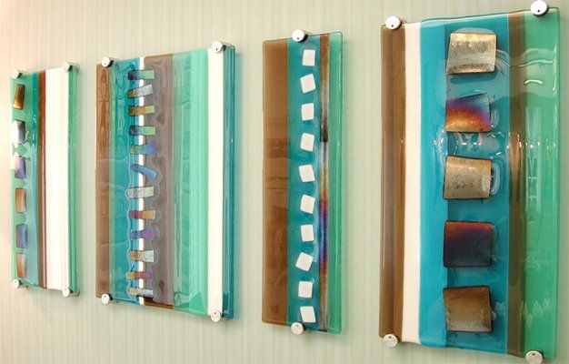 Skipton Fused Glass Panel