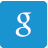 A blue square with a white letter g on it.