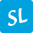 A blue circle with the word sl on it.
