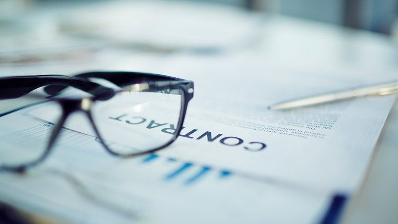 Glasses on contract