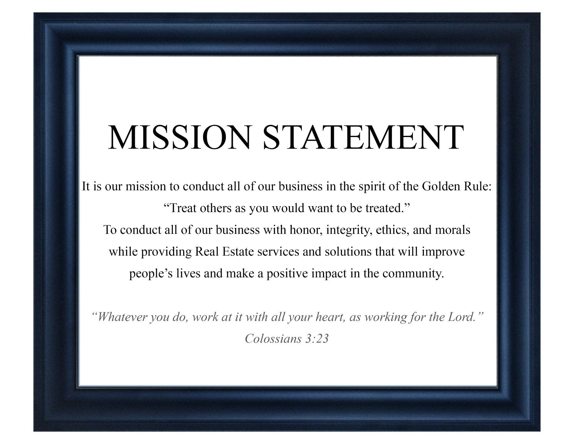 Mission Statement