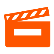 Orange video logo representing the mechanism used to deliver results in step 3 of the homepage checkup