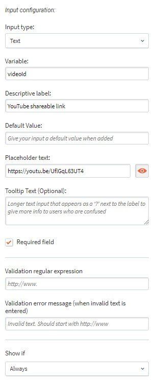Shareable YouTube Link for custom video gallery