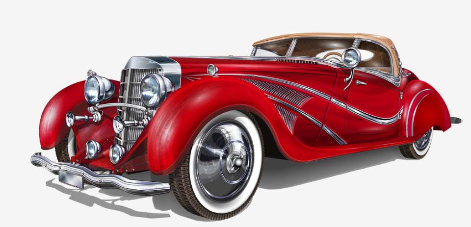 Disegno auto d'epoca