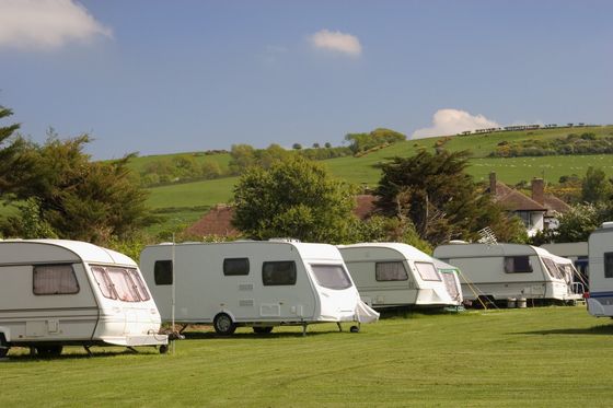 fleet of caravans