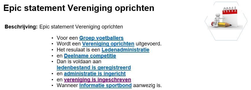 epic statement informatie vraagstuk vereniging