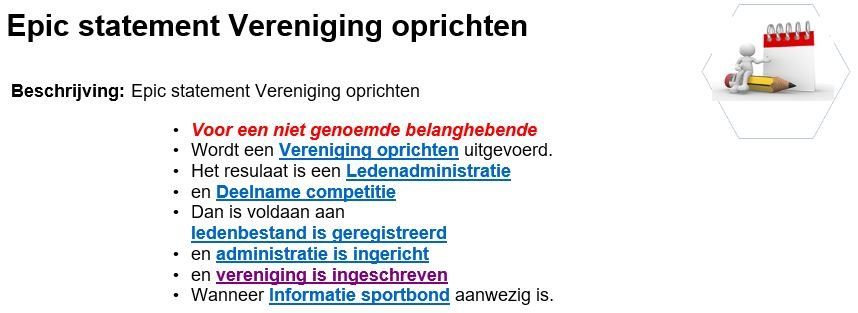 epic statement niet compleet informatie vraagstuk vereniging