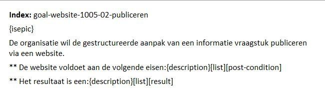 epic heeft een doel