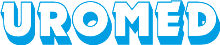 The word uromed is written in blue letters on a white background.