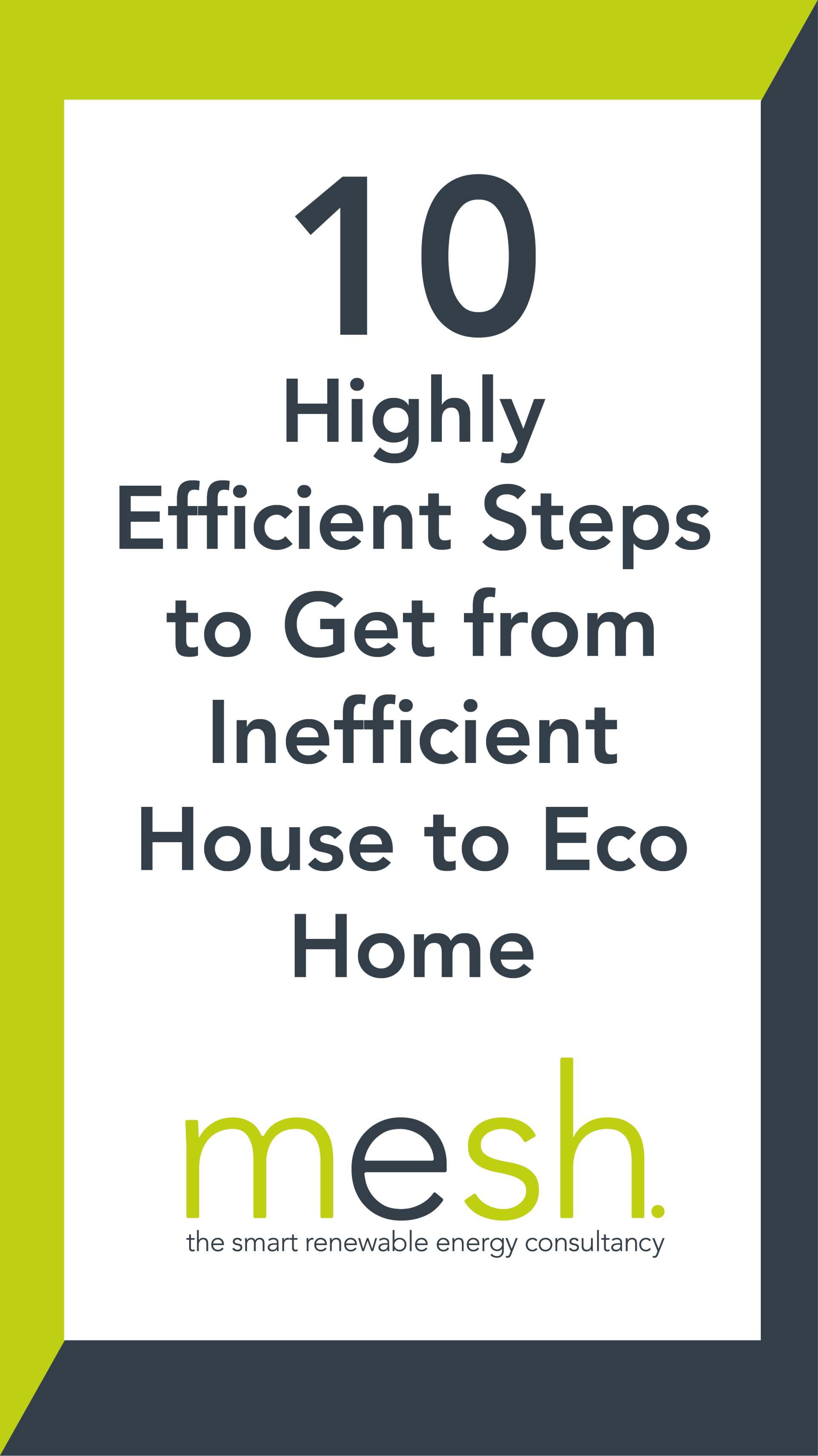 Cover titled “10 Highly Efficient Steps to Get from Inefficient House to Eco Home” 