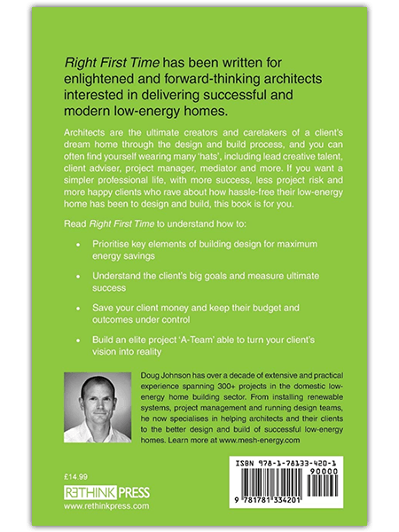 Green book cover with white title text, a small author photo, and a barcode at the bottom.
