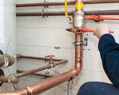 Gas pipe installation