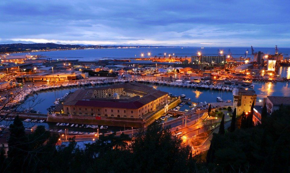 Ancona at night