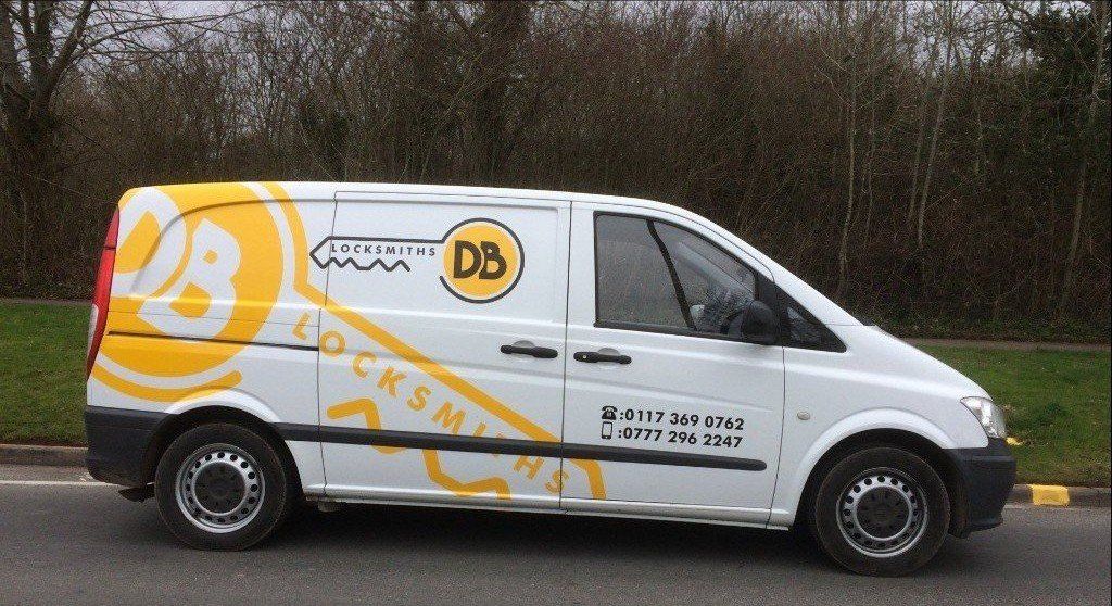 white mobile van
