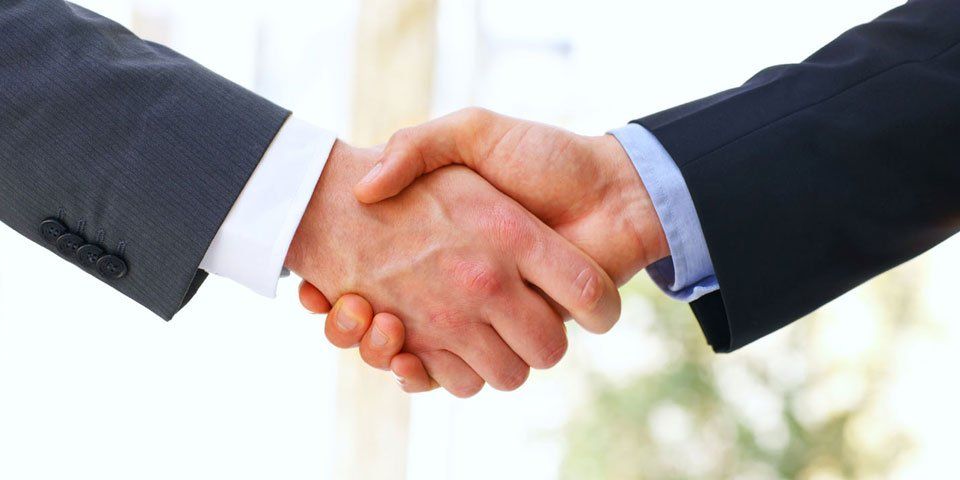 Business handshake