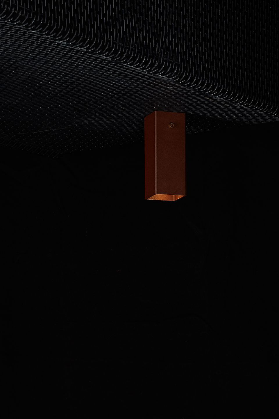 Lampada su misura a scatola accesa