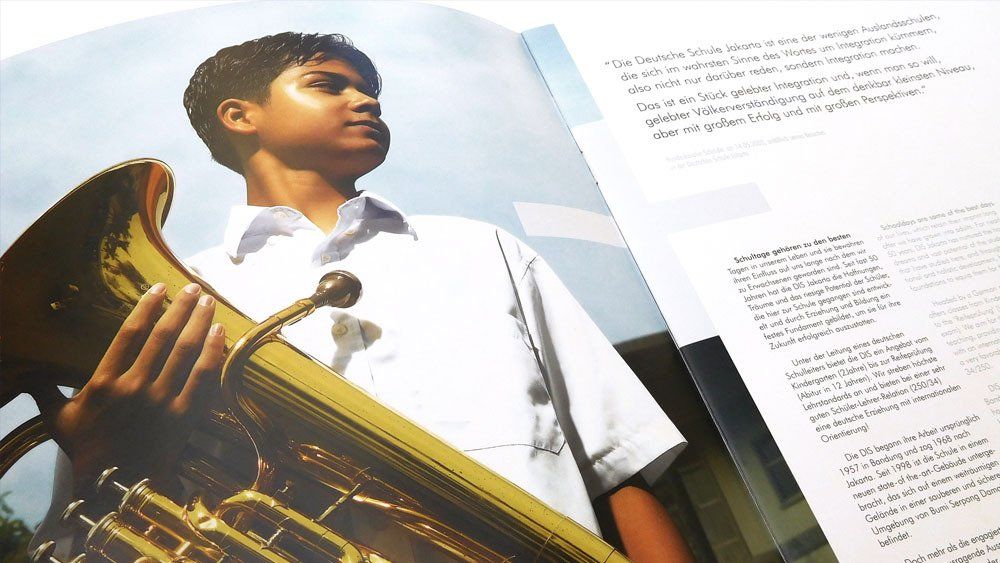 schmidt ideas, Jakarta, creative brand consultant,  Deutsche Schule Jakarta,  CI and marketing collateral