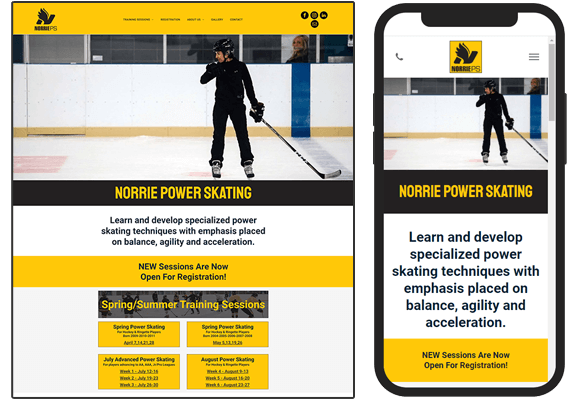 Norrie Power Skating Website