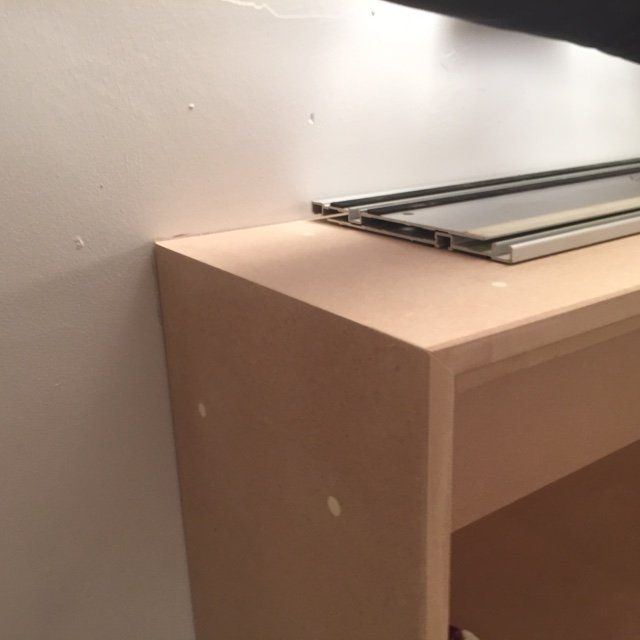 wooden wall mounted table