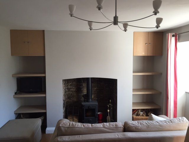 living room shelves
