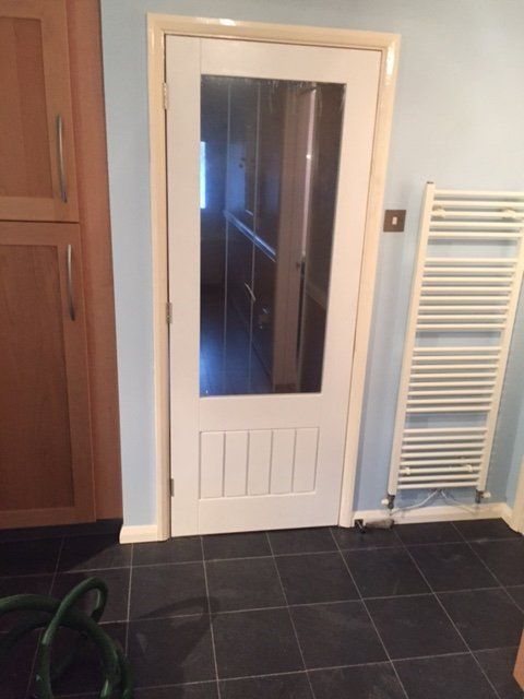 door with glass