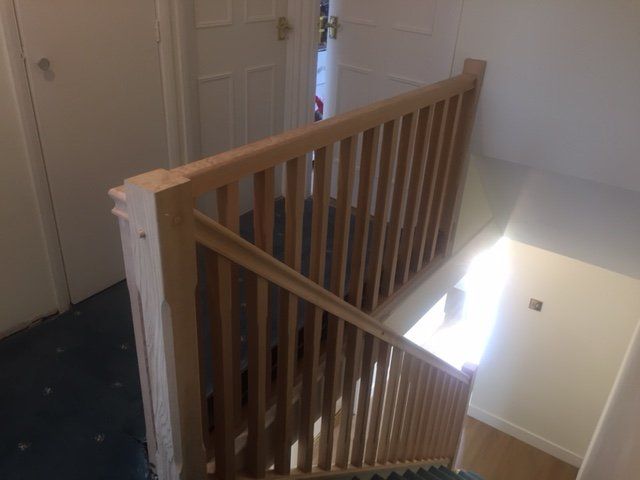 wooden railing