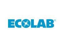 Logotipo de Ecolab: texto azul y gráfico 