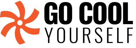 A logo that says `` go cool yourself '' with an orange star.