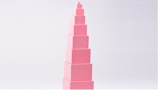 Stack of pink cubes