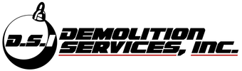 D.S.I. Demolition Services, Inc. black-and-red company logo with wrecking ball icon