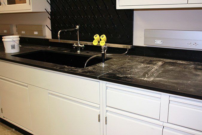 Sink and Counter Top Before Cleaning - Maintenance Services in Kendall Park, NJ