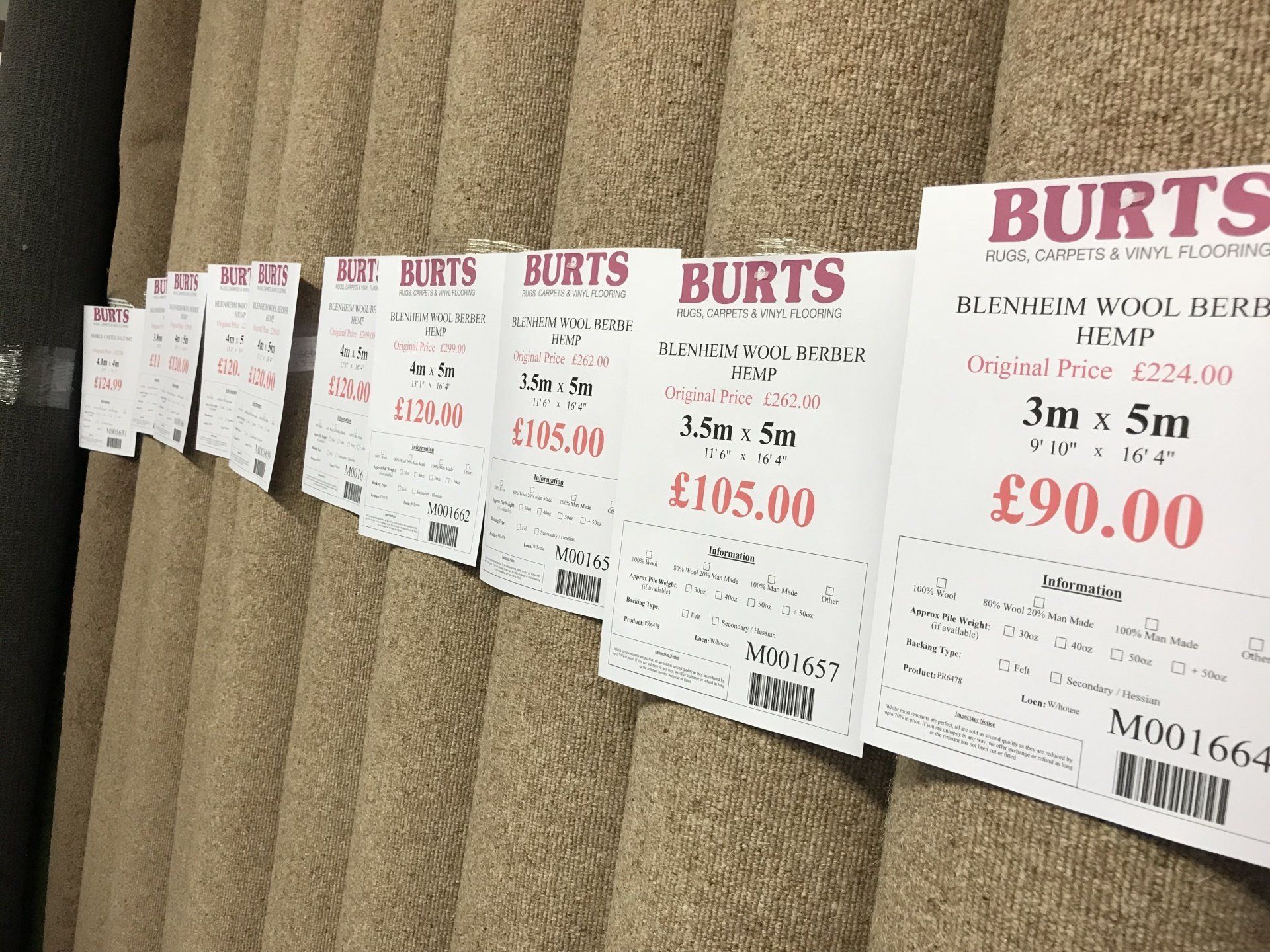 Burts Carpet Remnants