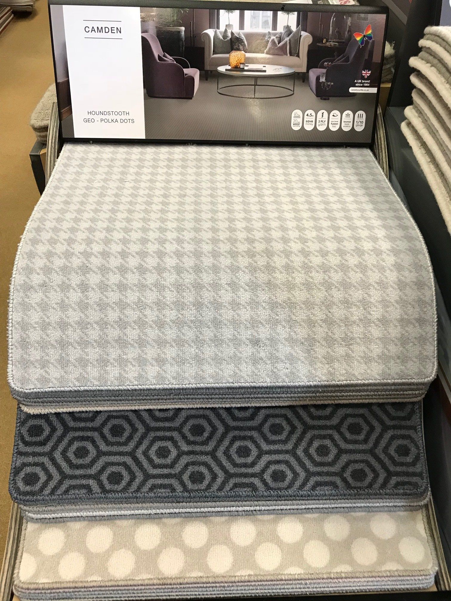 Camden Carpet by Associated Weavers - geometric grey 