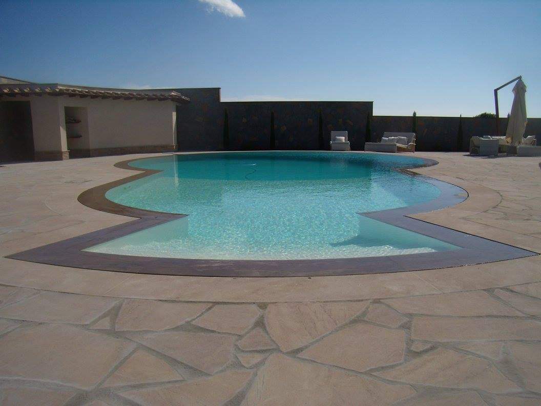 Garden with swimming pool