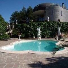 Outdoor swimming pool of a villa