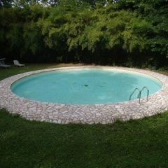 Swimming pool in a garden