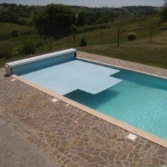 Swimming pool with cover
