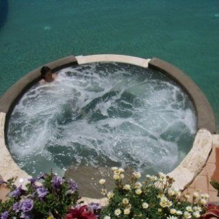 Swimming pool with sauna