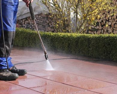 Pennsylvania — Janitor Cleaning Walkway in Pennsylvania Pennsylvania — Janitor Cleaning Walkway in Pennsylvania