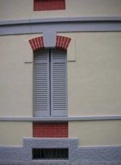 decorazione finestra su parete esterna