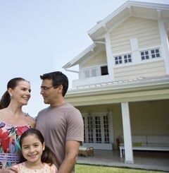 Family in their New House