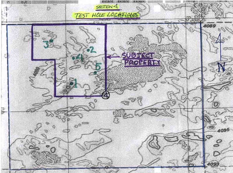 Test Hole Locations