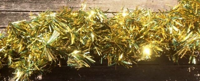 golden tinsel