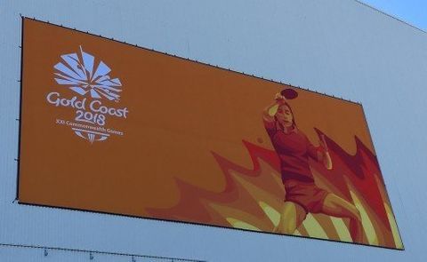 large orange banner