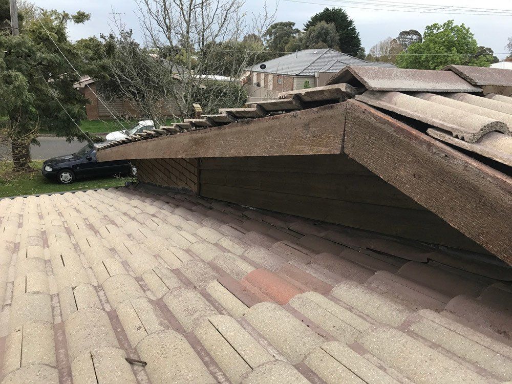 Old roof valley
