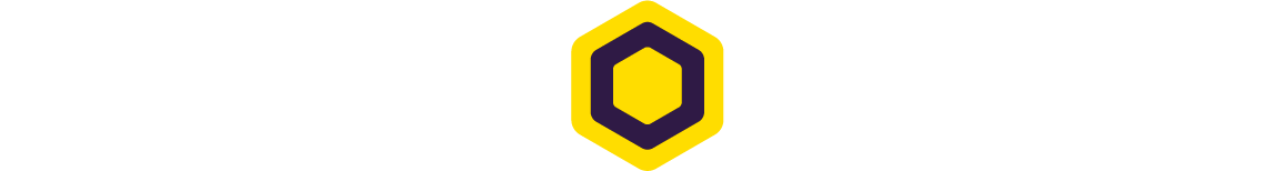Uma chama amarela e roxa em um fundo branco.